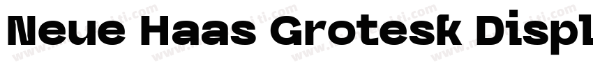 Neue Haas Grotesk Display Black字体转换